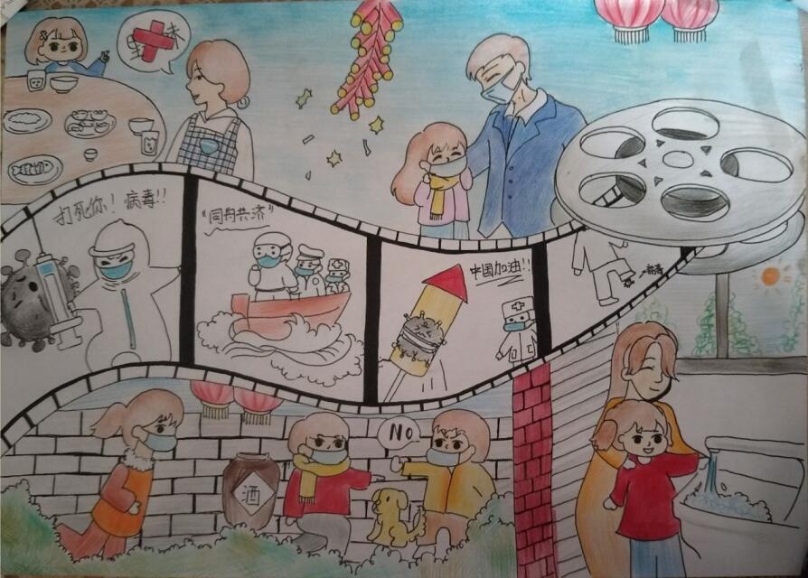 “疫情當前，孩子們有‘畫’說”作品展播（三十七）