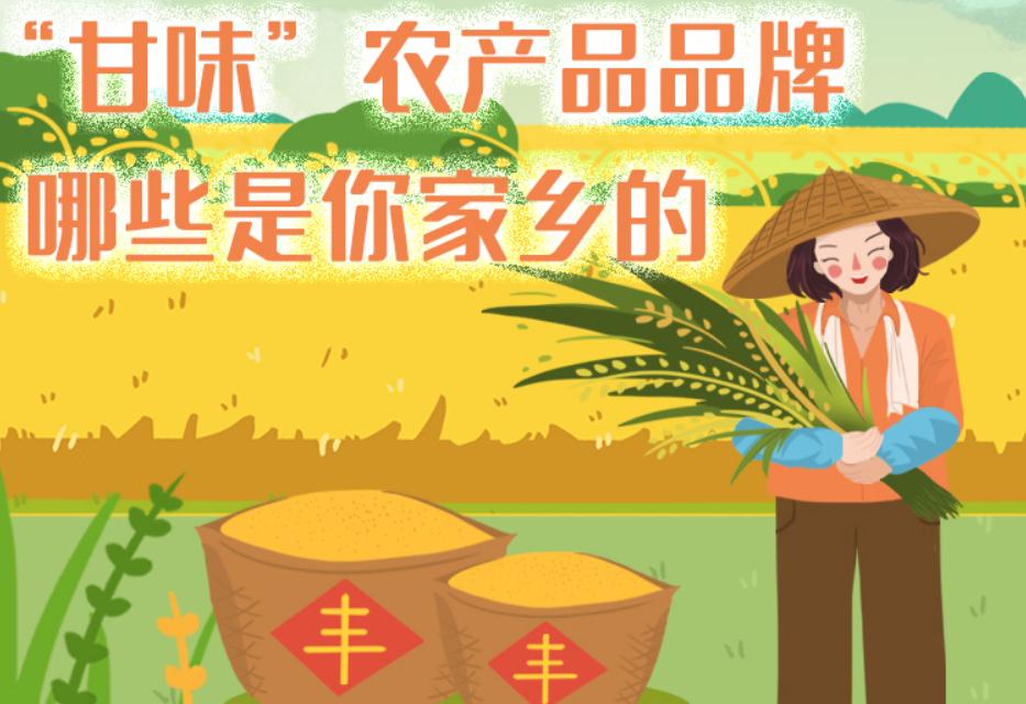 一圖帶你了解“甘味”農(nóng)產(chǎn)品品牌 ，哪些是你家鄉(xiāng)的？