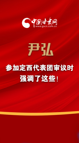 【2022甘肅兩會·圖解】尹弘書記參加定西代表團(tuán)審議時強(qiáng)調(diào)了這些！