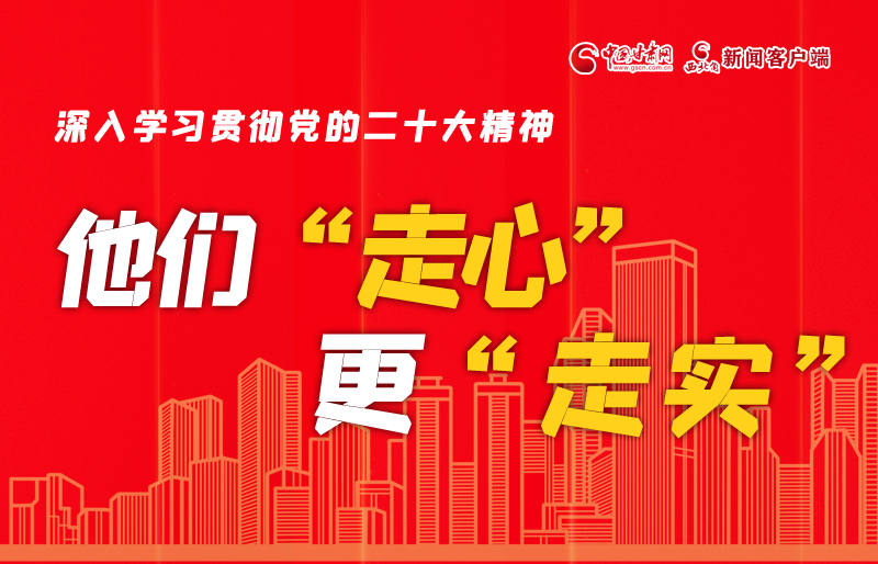 SVG海報丨深入學習貫徹黨的二十大精神，他們“走心”更“走實”