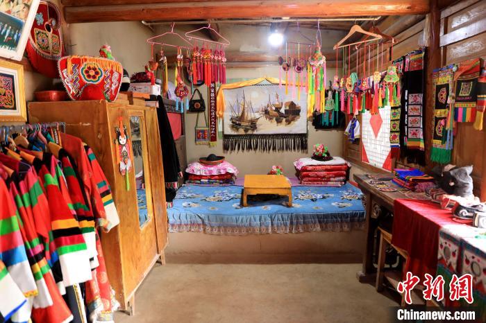 圖為土族文化展示。　薛蒂 攝