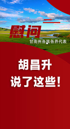  圖解|慰問甘南州各族各界代表 胡昌升說了這些！