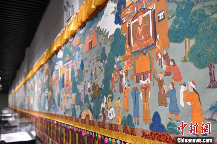 8月20日，“塔影河聲吉祥千年——涼州會盟暨蘭州與武威文物聯(lián)展”在蘭州市博物館開展。戴文昌 攝