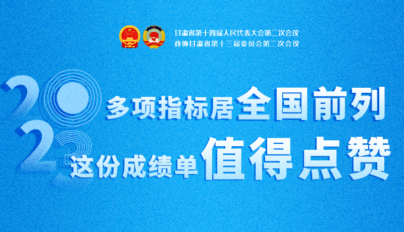 【聚焦2024甘肅兩會】3D海報|多項指標(biāo)居全國前列！甘肅這份成績單值得點(diǎn)贊