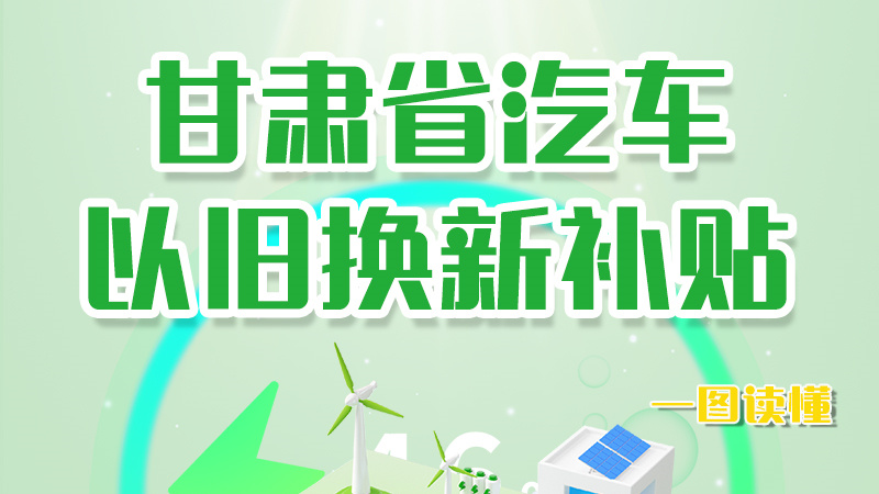海報|重大利好！甘肅省汽車以舊換新補貼來了