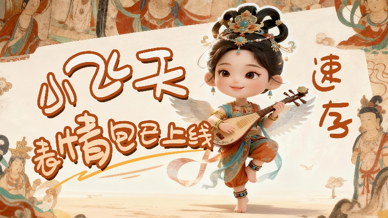 【何以中國(guó)·壁畫里的中國(guó)】小飛天表情包已上線，速存！